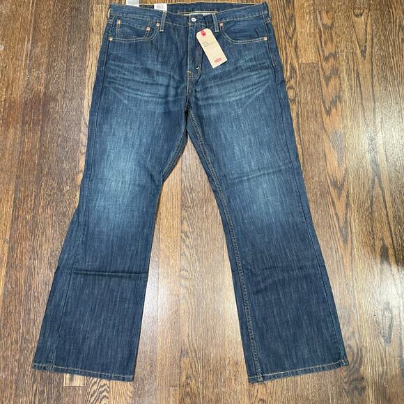 NEW With Tags Levi's 527 Slim Bootcut Jeans 38 x 30 Dark Wash with Fading - Picture 13 of 13
